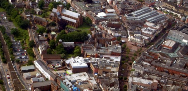 Carlisle 16-NY3956 Cathedral and City Centre from the air.jpg