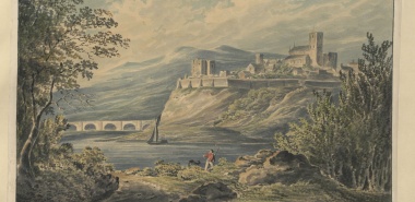 The Town and Cathedral of Carlisle (watercolour, c.1800) (Maps K.Top.10.17.b.)