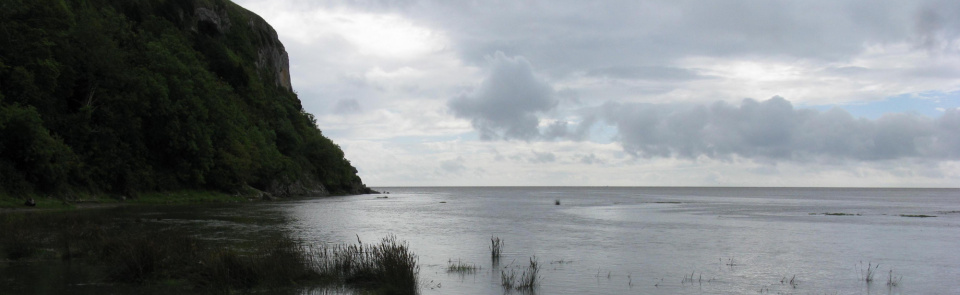 Humphrey Head at high tide