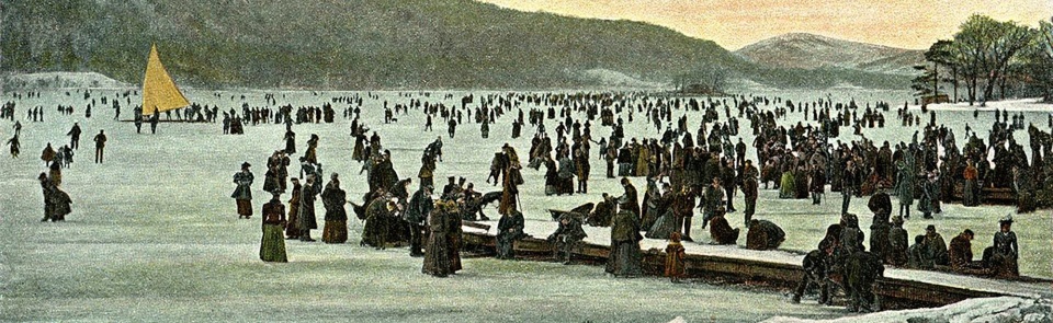 Skaters on Windermere 1895